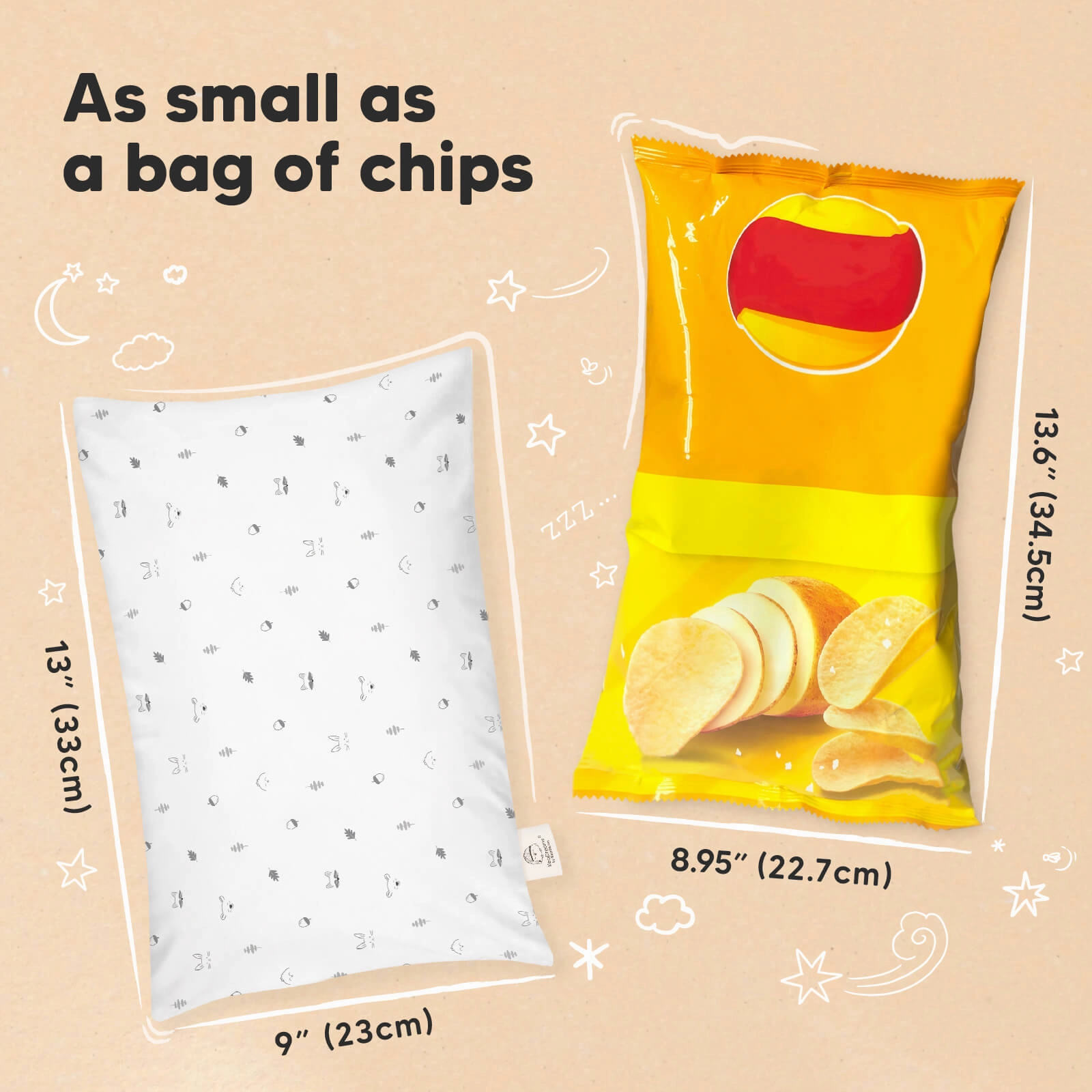 Mini Toddler Pillow With Pillowcase
