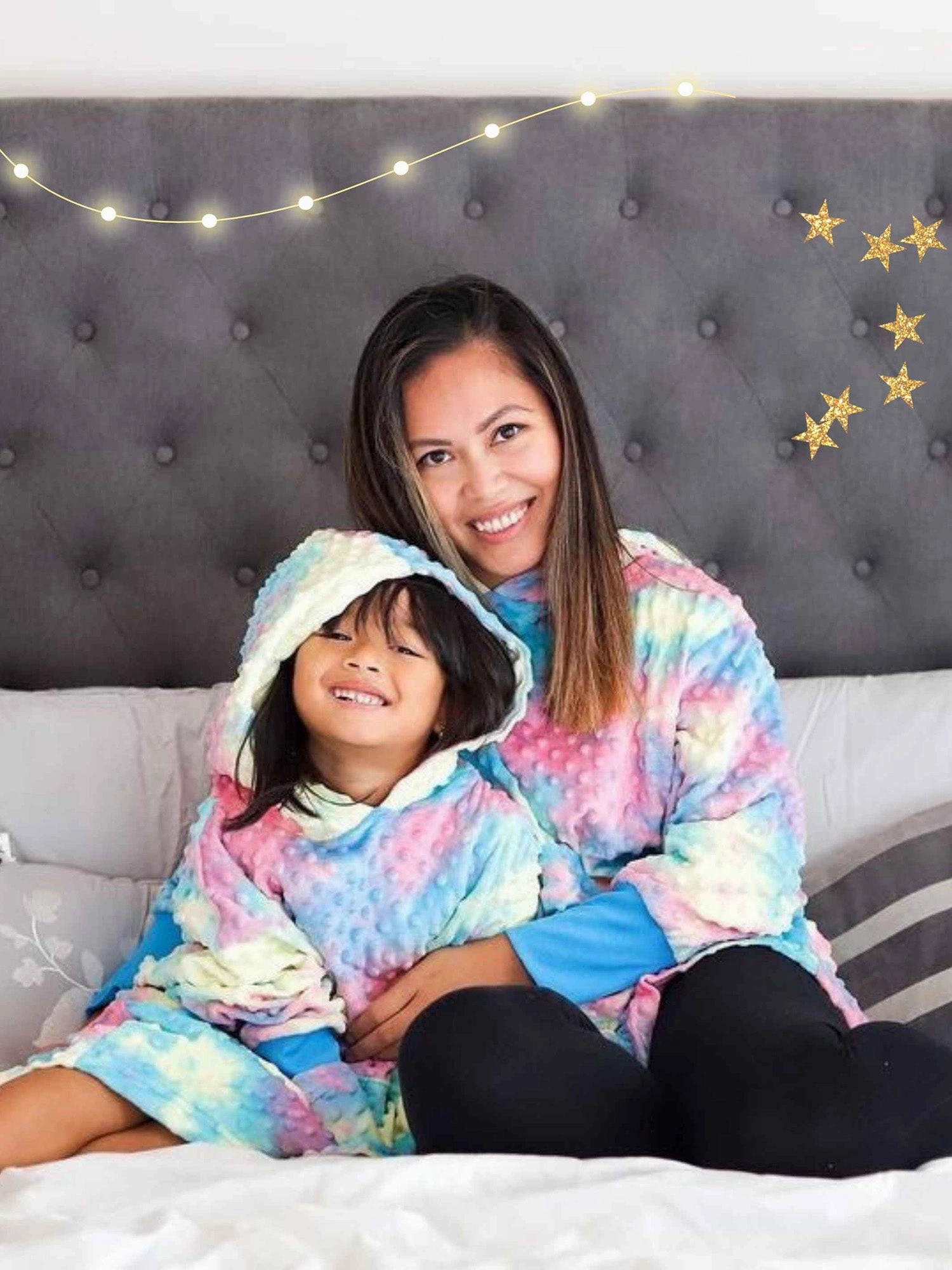 Minky Bubble Oversized Hoodie - Tie Dye
