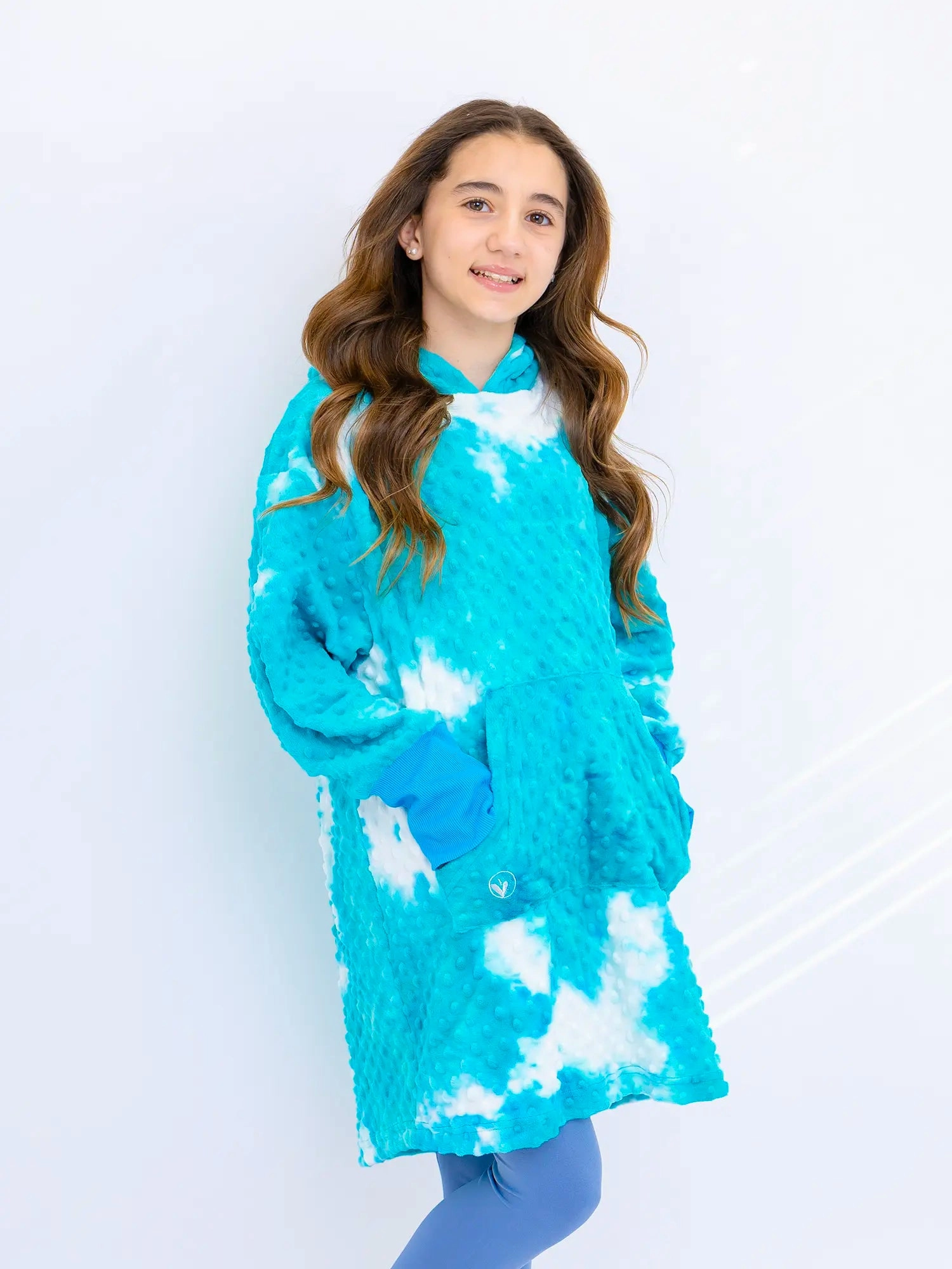 Minky Bubble Oversized Hoodie - Tie Dye