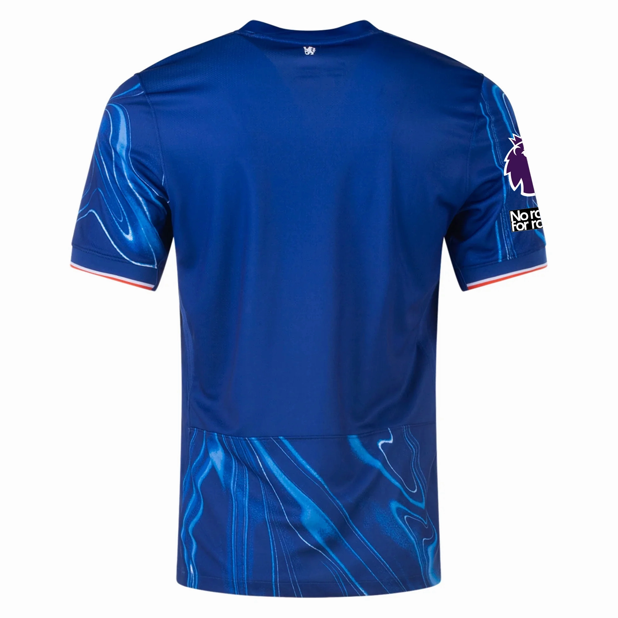 Nike Chelsea Home Jersey w/ EPL   No Room For Racism Patches 24/25 (Rush Blue/Team Orange)