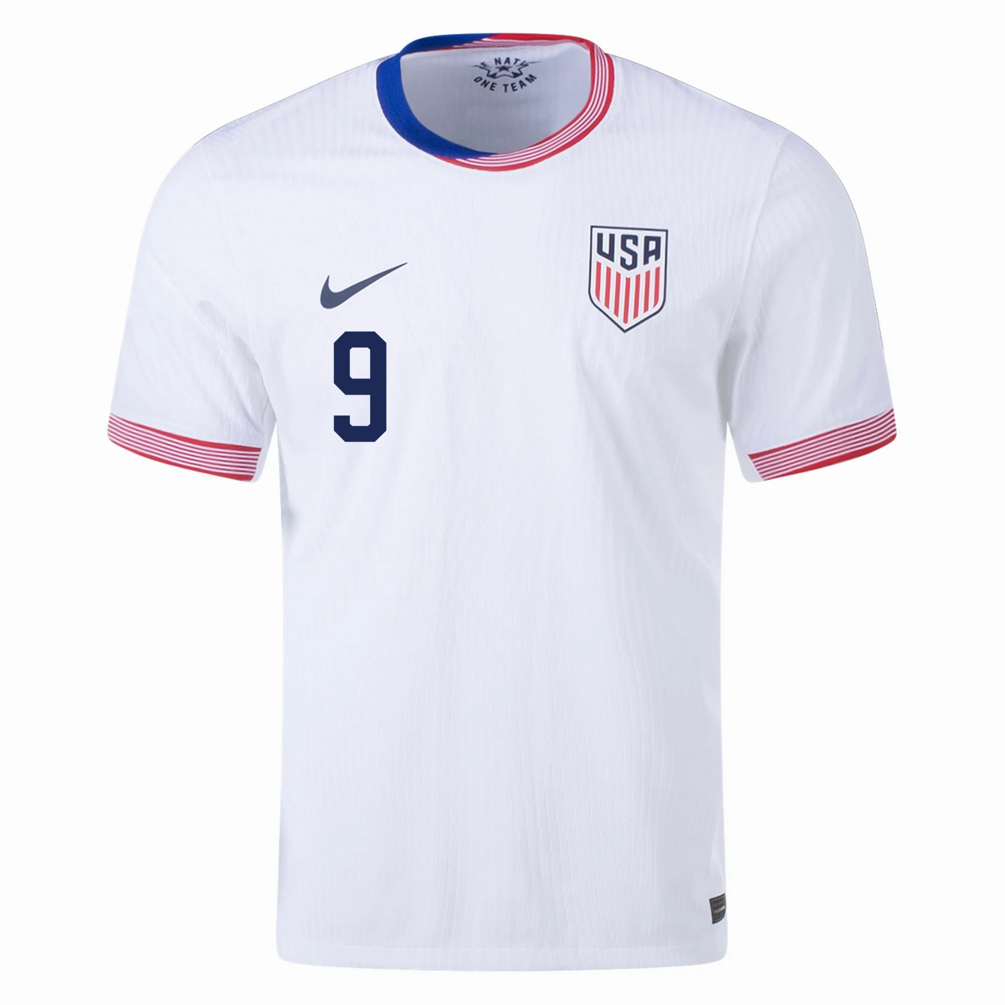 Nike Mens United States Authentic Jesus Ferreira Match Home Jersey 24/25 (White/Obsidian)