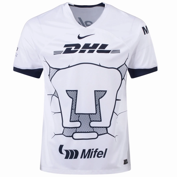 Nike Pumas UNAM Eduardo Salvio Home Jersey w/ Liga MX Patch 23/24 (White/Obsidian)