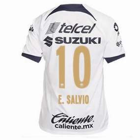 Nike Pumas UNAM Eduardo Salvio Home Jersey w/ Liga MX Patch 23/24 (White/Obsidian)