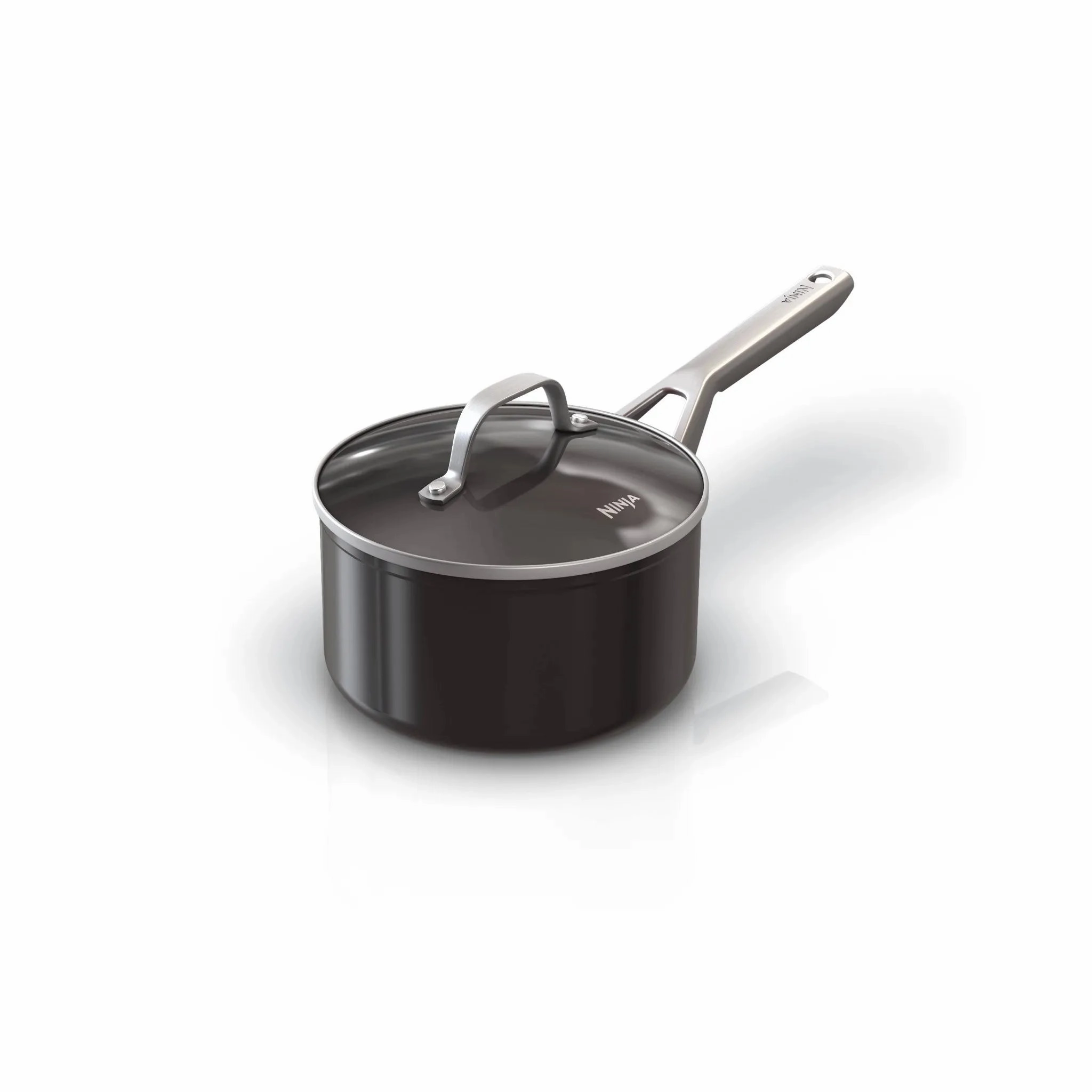 Ninja 9pc Never Stick Essential Cookware Set: Nonstick, Tempered Glass Lids, Stainless Steel Handles, Induction Compatible