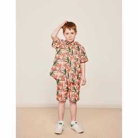 Noah Linen Shorts - Flamingo Peach