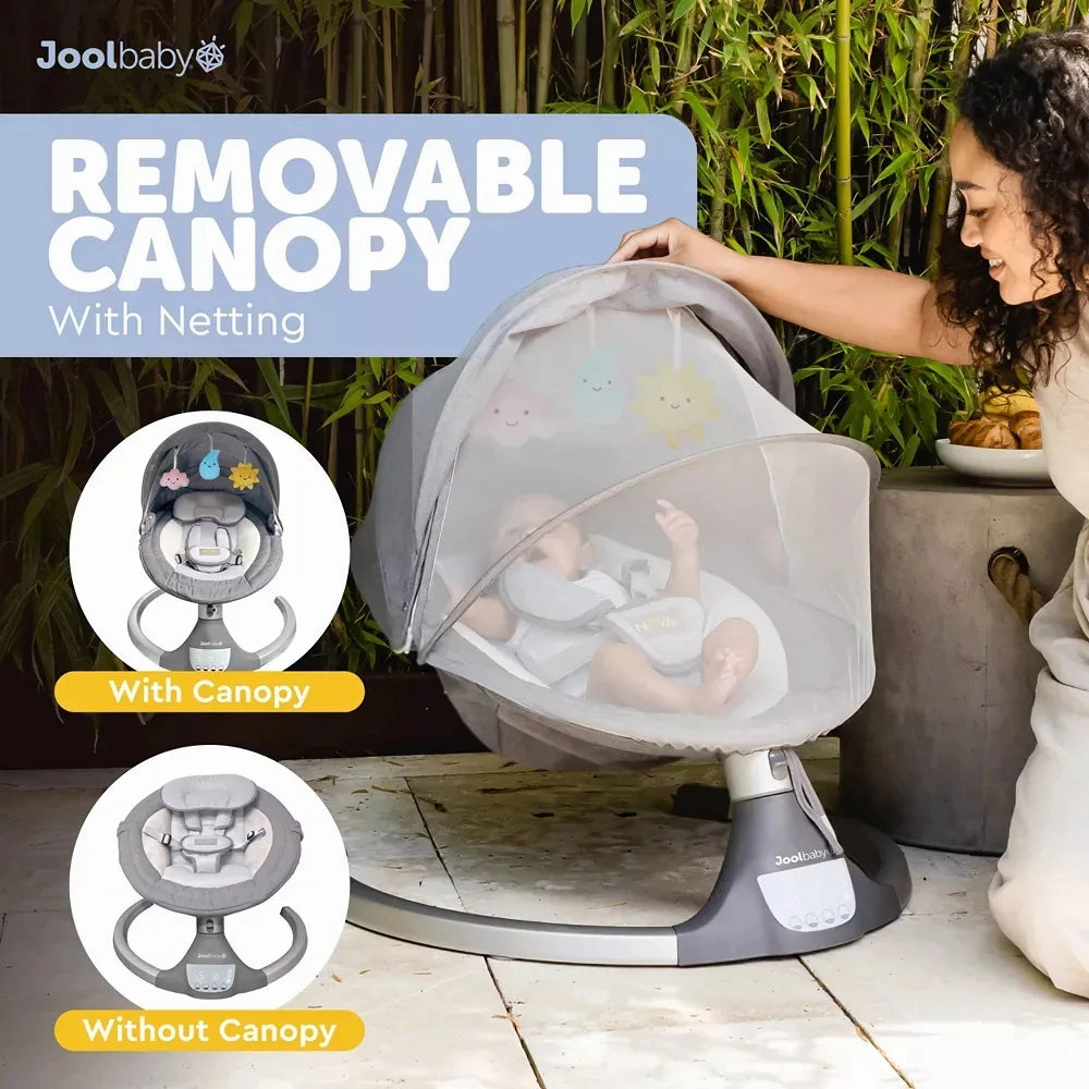 Nova Motorized Infant Baby Swing - Gray