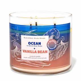 Ocean & Vanilla Bean by Bath & Body Works 3-Wick Scented Candle