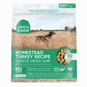 Open Farm Grain Free Homestead Turkey Recipe Freeze Dried Raw Dog Food