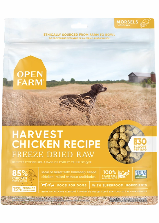 Open Farm Harvest Chicken Freeze Dried Raw Dog Food