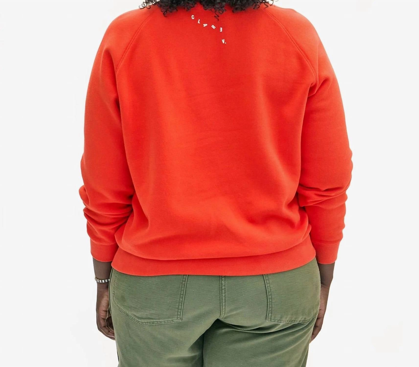 Oui Sweatshirt In Blood Orange