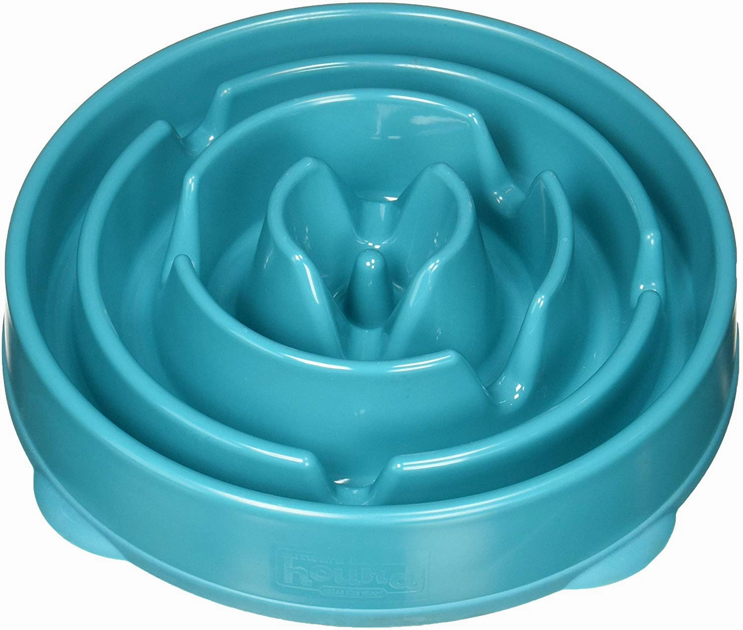 Outward Hound Teal Dog Slow Feeder Bowl