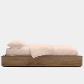 Percale Duvet Cover - Blush