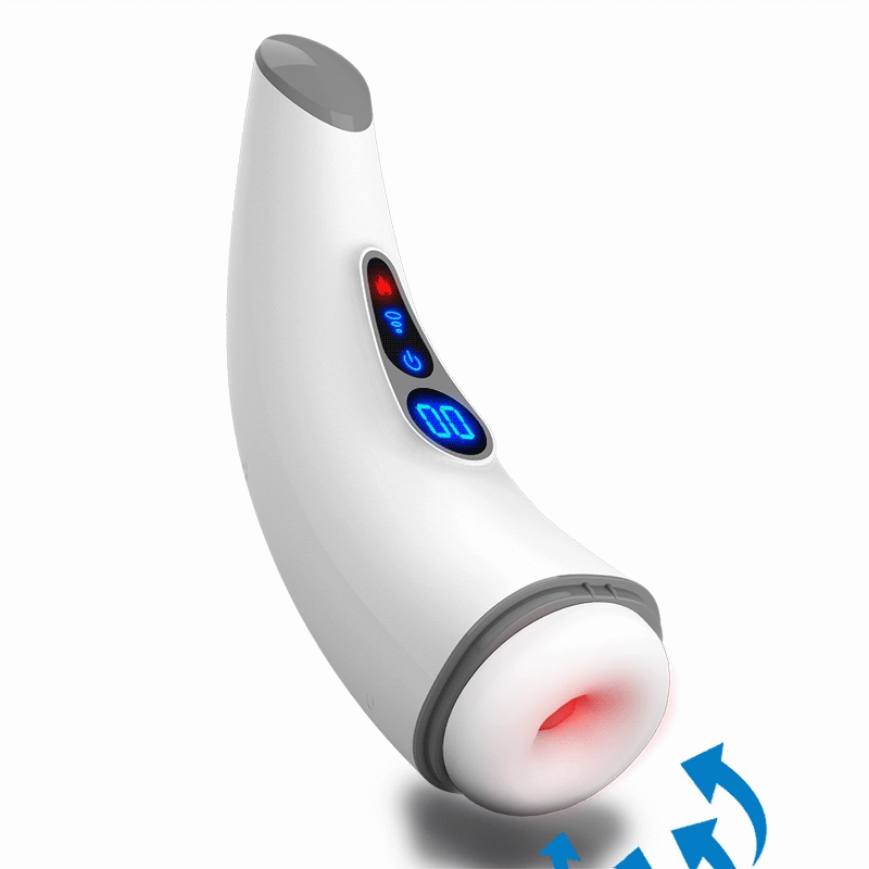 Quusvik 9-Frequency Heated Vibrating Masturbator with Sound for Men