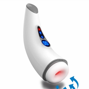 Quusvik 9-Frequency Heated Vibrating Masturbator with Sound for Men