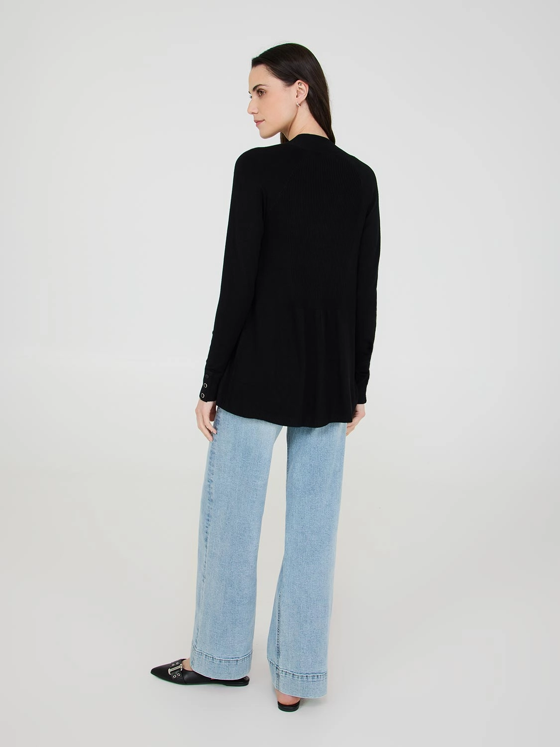 Ribbed Cardigan Duster