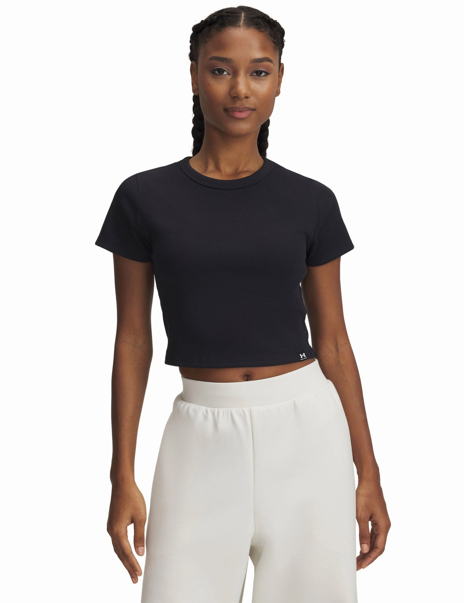 Rival Rib Baby T-Shirt - Black/White