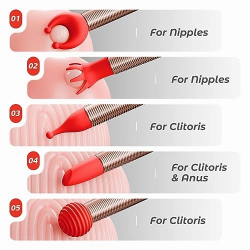 Santiago - Clitoral Vibrator with 5 Different Sleeves