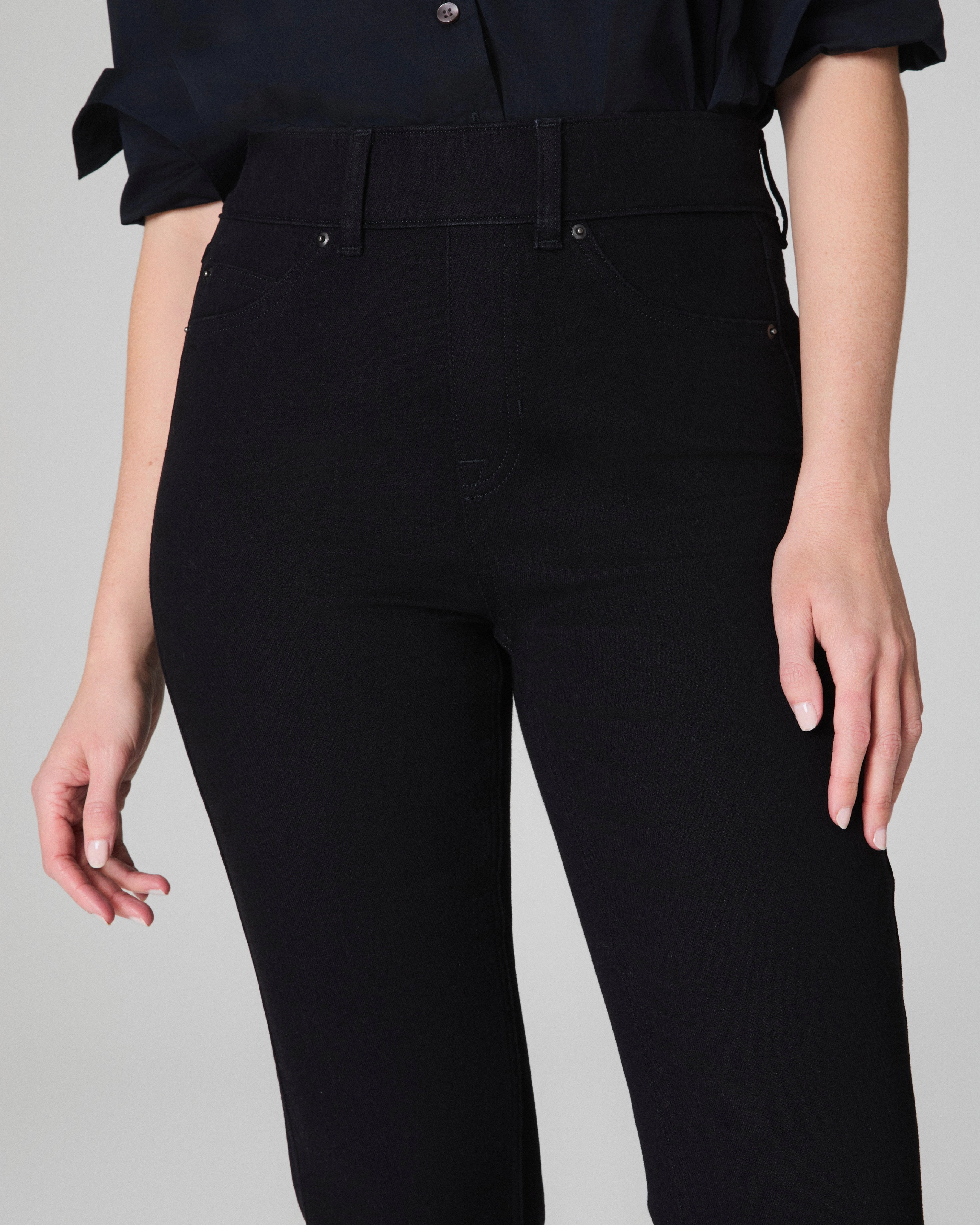 SPANXshape™ EveryWear Kick Flare Jeans, Clean Black