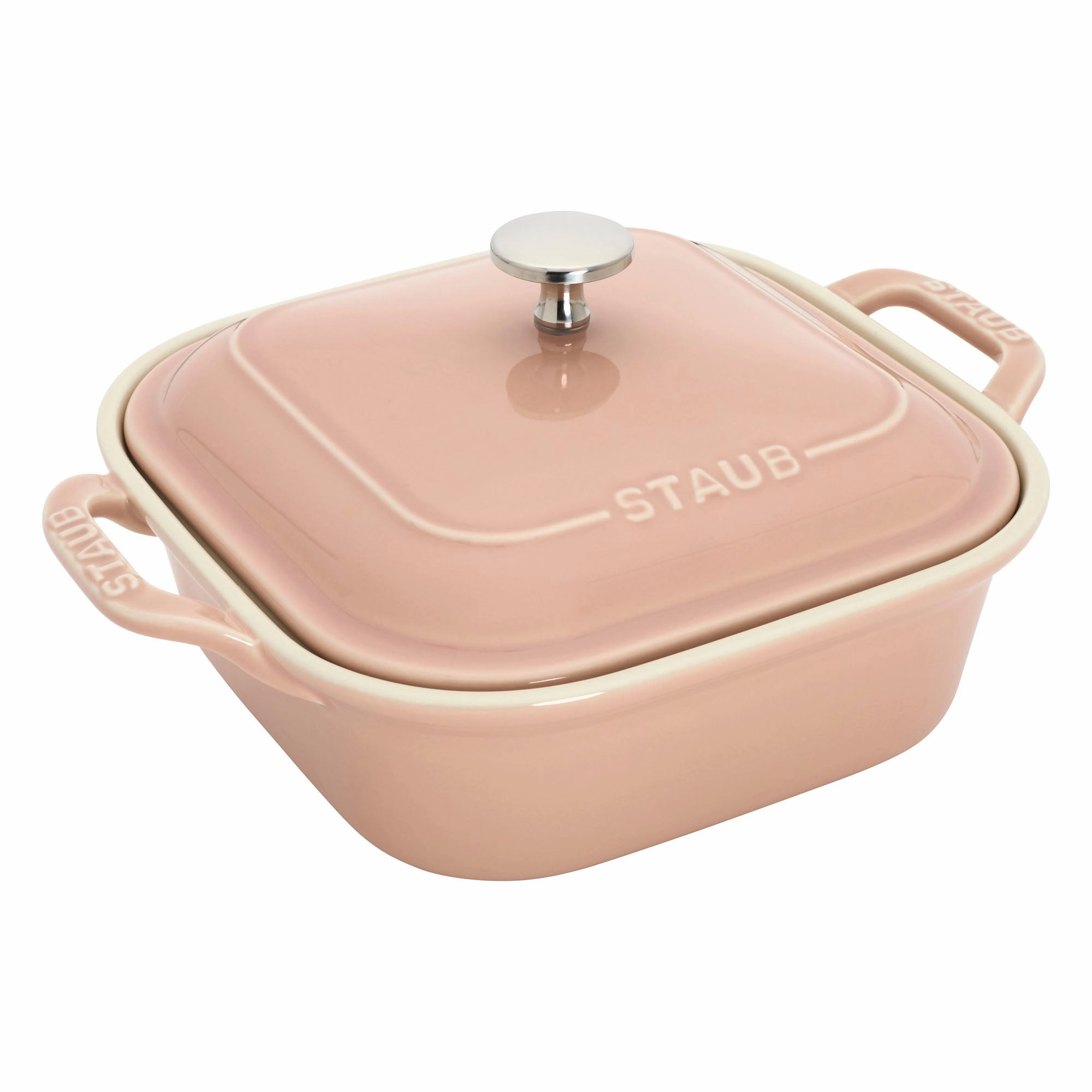Staub Ceramic 4-pc Baking Pans Set, Casserole Dish with Lid, Brownie Pan, Pastel