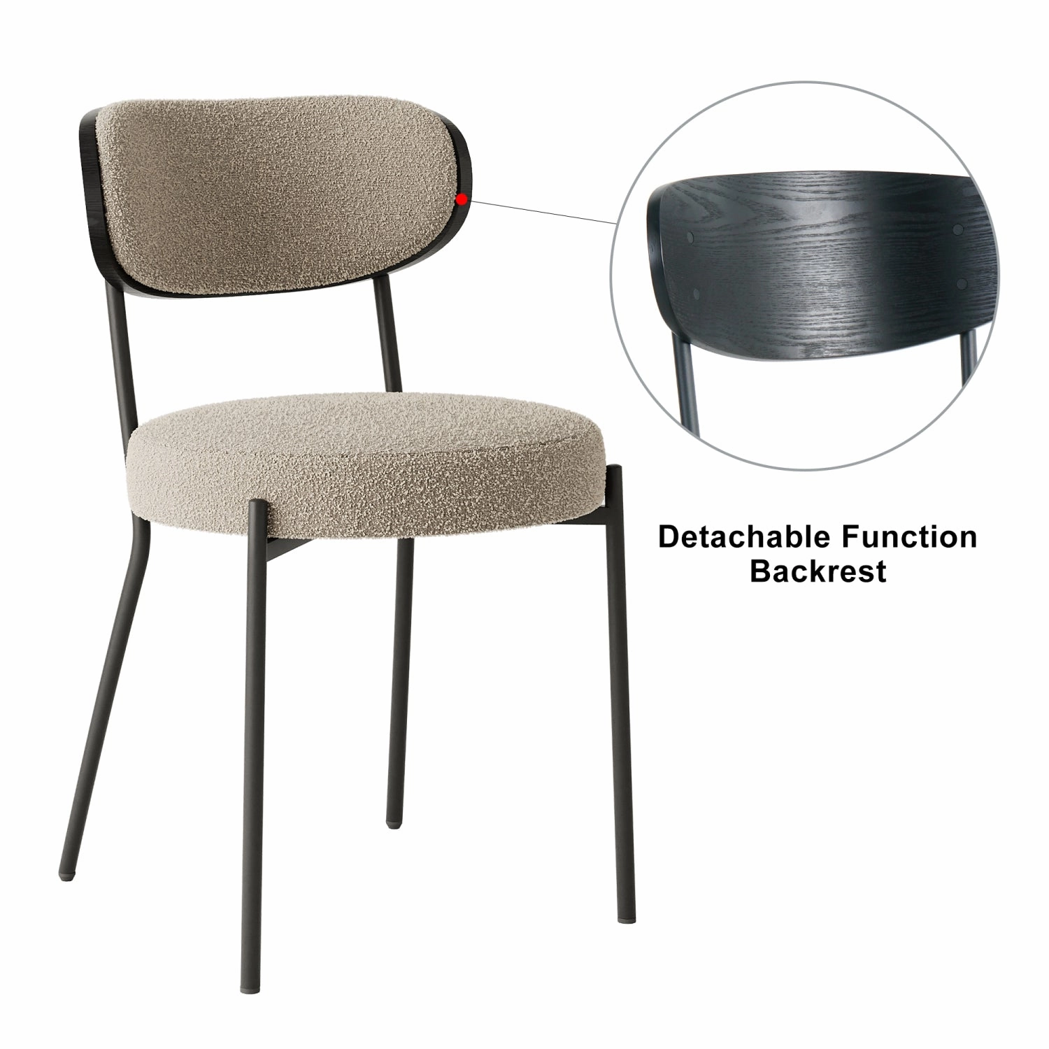 Streamdale Glass Round Table & 4 Chairs - Modern Kitchen/Dining Set