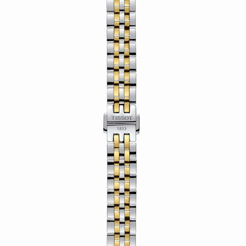 Tissot Le Locle Automatic Small Lady 25.3mm Silver Dial Gold PVD Steel Watch T41218334