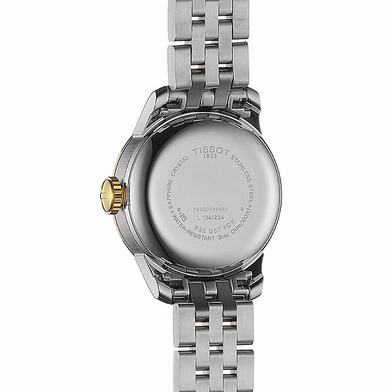 Tissot Le Locle Automatic Small Lady 25.3mm Silver Dial Gold PVD Steel Watch T41218334