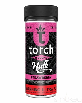 Torch 15000mg Delta 9   THCP Hulk Gummies - Strawberry