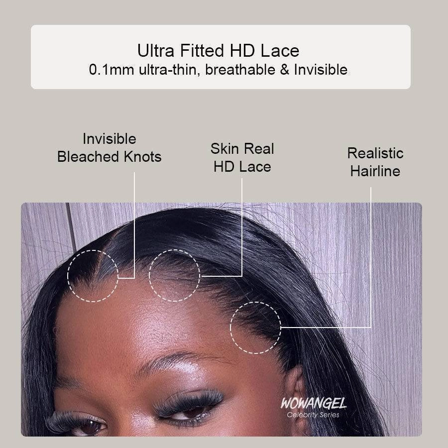UK Shipping | WOWANGEL 13X6 Skinlike Real HD Lace Front Wigs Straight