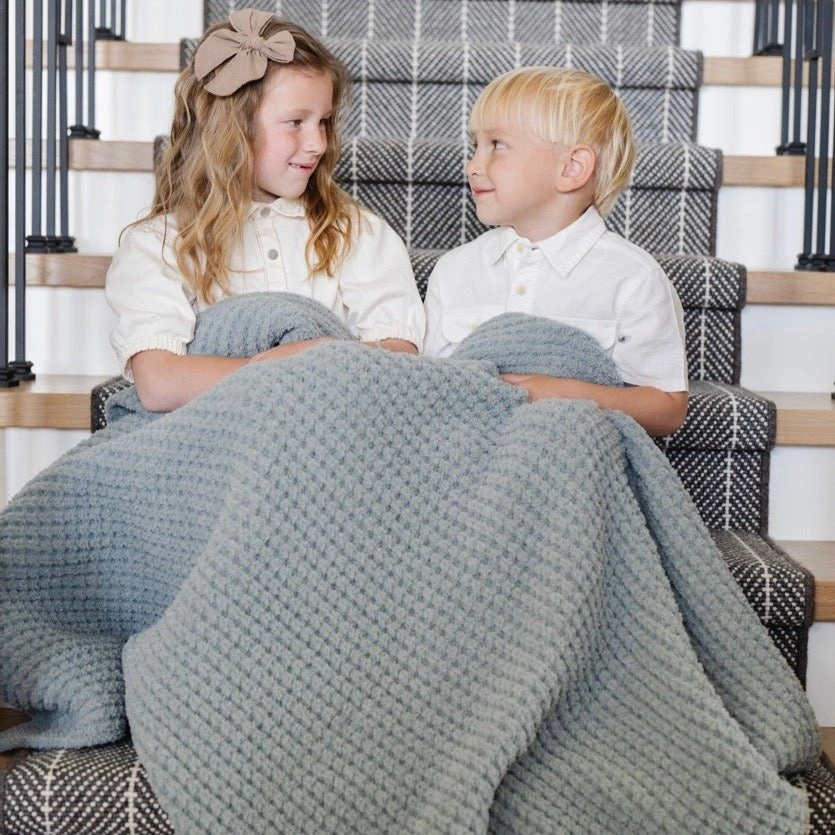 Waffle Knit Toddler Blanket