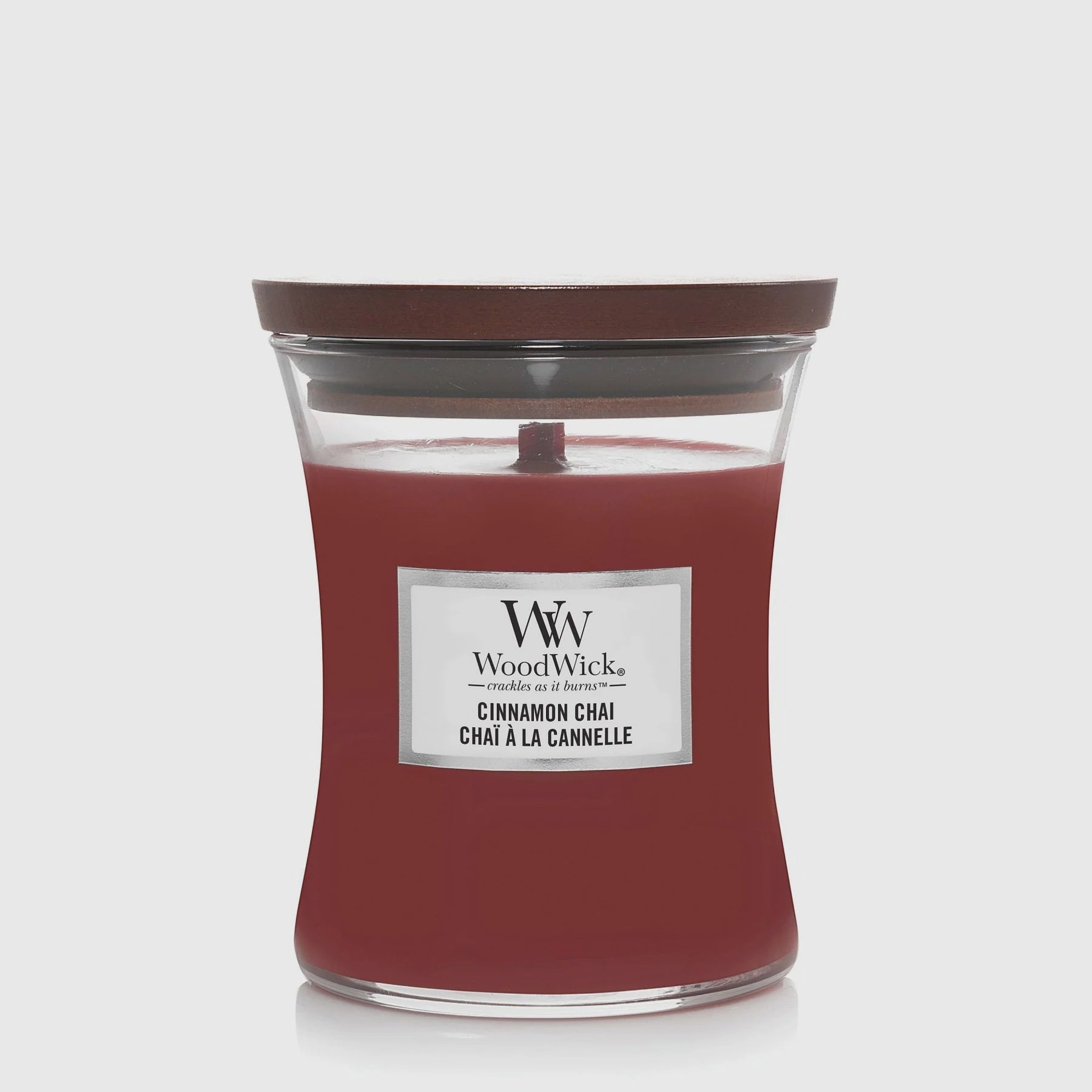Woodwick Medium Candle Jar - Cinnamon Chai