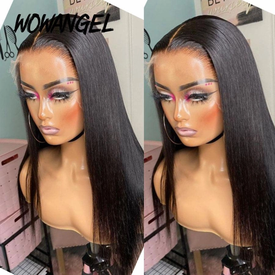 WOWANGEL 13X4 HD Lace Full Frontal Wigs Straight | USA Overnight Shipping