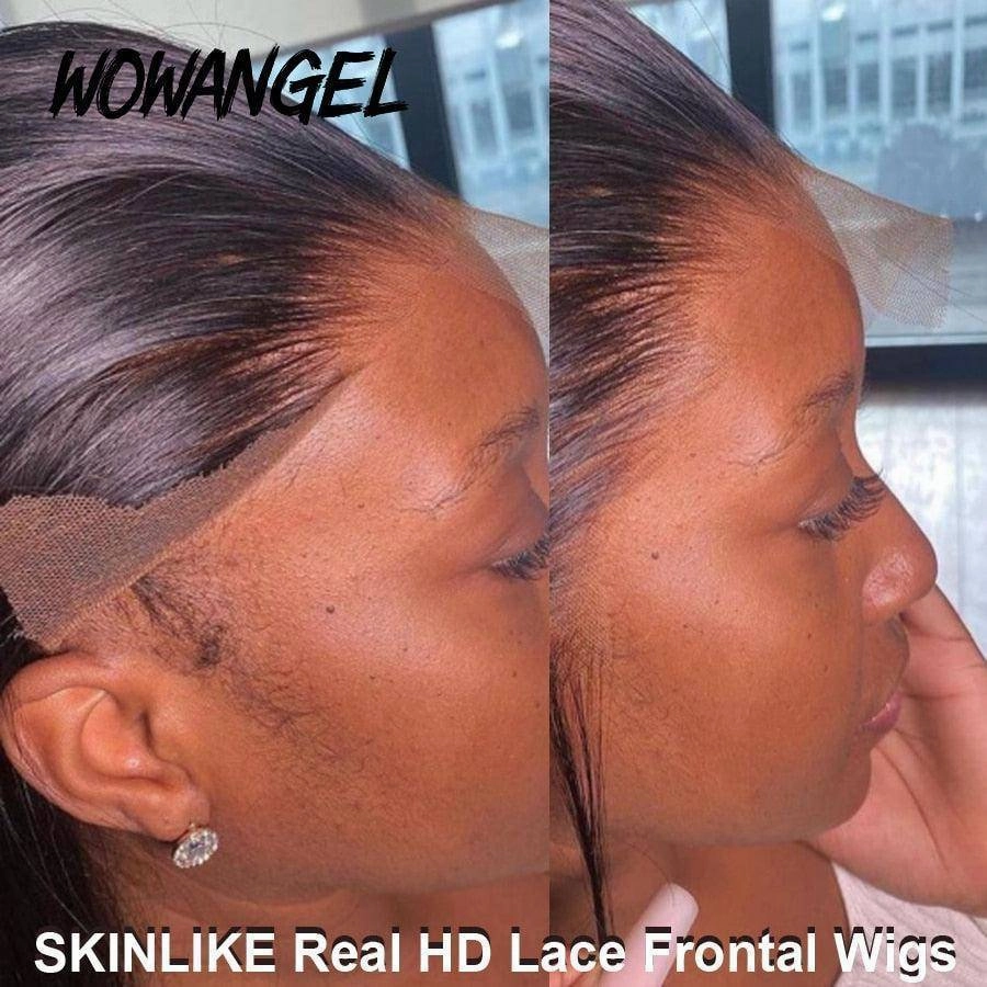 WOWANGEL 13X4 HD Lace Full Frontal Wigs Straight | USA Overnight Shipping