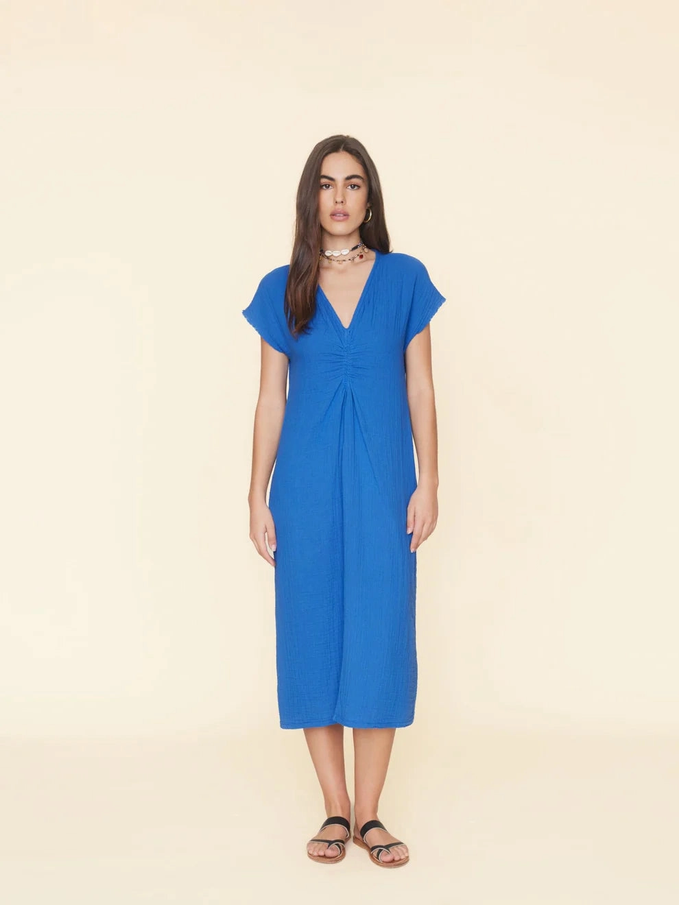 Xixchg004 Deep Wave Midi Dress