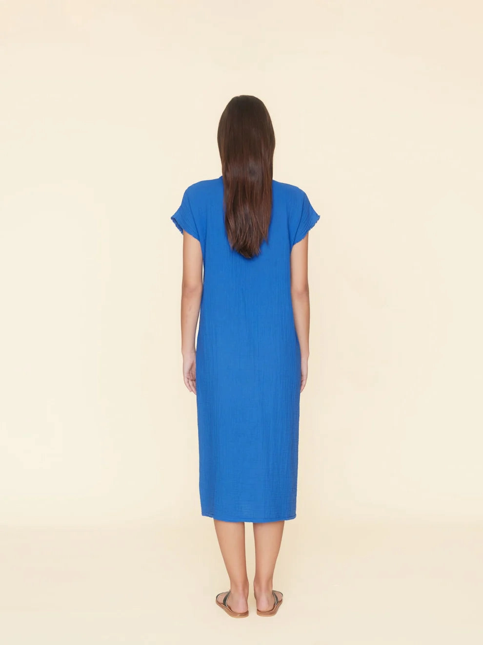 Xixchg004 Deep Wave Midi Dress