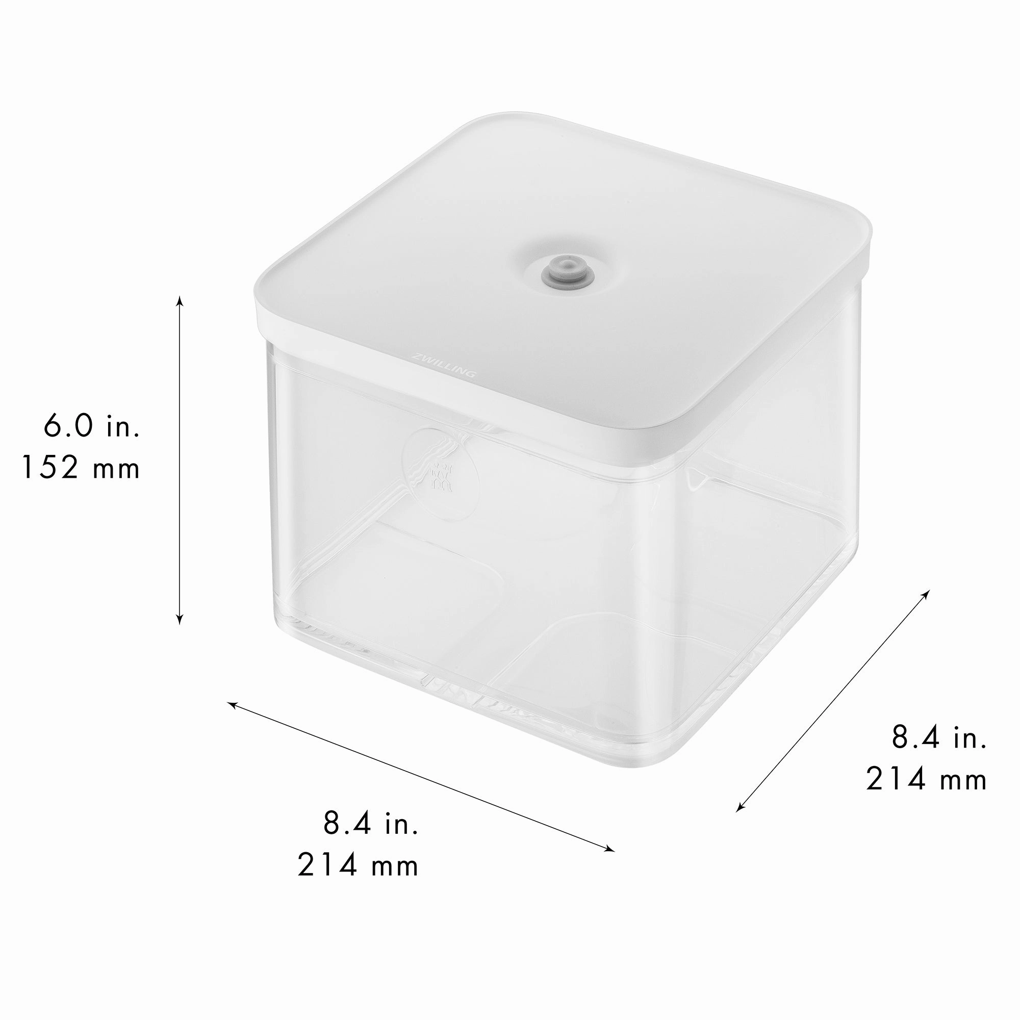 ZWILLING Fresh & Save Cube Box, Plastic, Airtight Dry Food Storage Container, Large Container