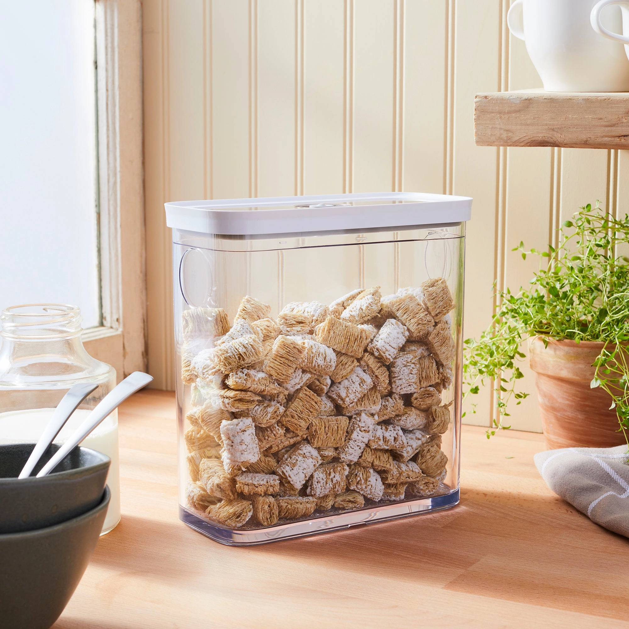 ZWILLING Fresh & Save Cube Box, Plastic, Airtight Dry Food Storage Container, Medium Container